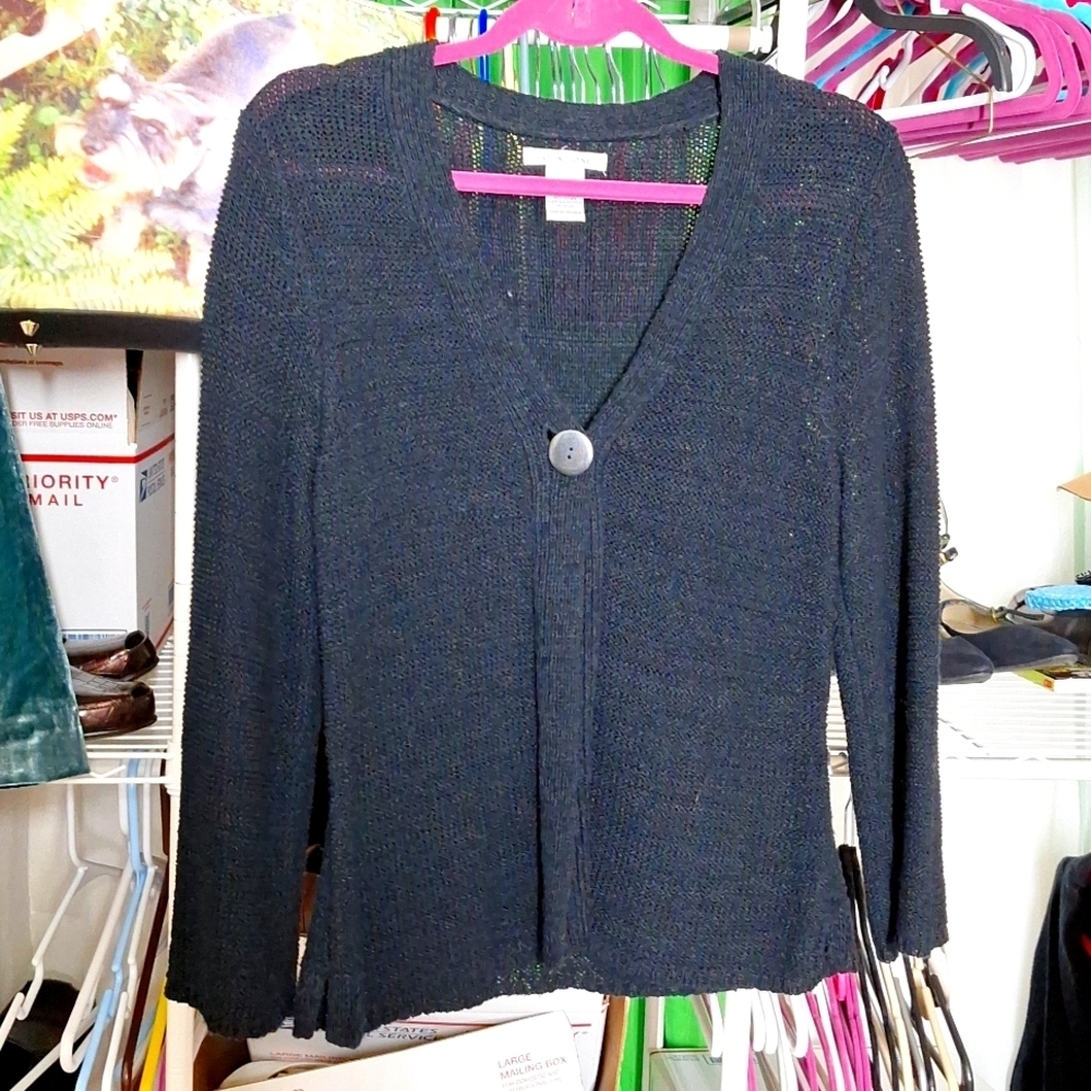 JILLIAN JONES BLACK SWEATER SIZE MEDIUM